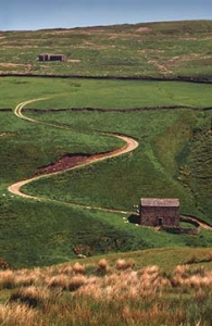 Winding path over the Yorkshire Moors