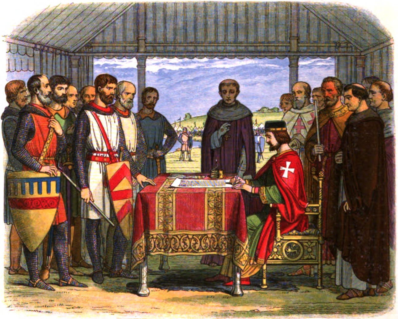 Artist's impression of the signing of Magna Carta
