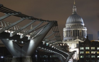 View of St Paul's from the Millennium Bridge